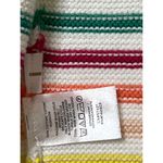 Loft Rainbow Striped Button Sweater Tank Top Sz M Women Photo 9