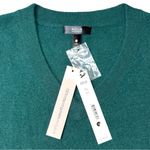 AQUA 100% Cashmere Women’s Crew Neck Kale Sweater Size Small Photo 6