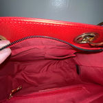 Badgley Mischka NWTs MRSP $129 Red Vegan Leather Handbag Photo 5