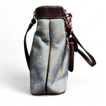 Dooney & Bourke East West Canvas / Leather Trim Donegal Crest Tote Shoulder Bag Photo 5