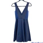 Harper & Lemon Blue V Neck & Back Sleeveless Dress Black Size XS Photo 1