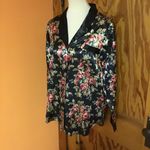 Vintage Women’s Smoking Jacket | Satin Lounge Jacket | Classic Retro Eveningwear Red Photo 6