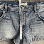 Free People  Denim Cutoff Shorts Womens Size W31 Light Wash Distressed Frayed Hem Photo 3