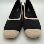 Vivaia Melody Pro Square Toe Chunky Heel Old Money Knit Comfort Black Ivory 7 Photo 3