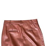 NEW House of Harlow 1960 Brown Vegan Leather Wide Leg High Rise Trouser Pants 10 Photo 7