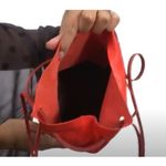 Obey Rare NWT x Los Angeles Leather Craft Rosyln Bucket Bag in Poppy Red Photo 1