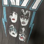 Kiss gray graphic band short sleeve cotton t Photo 3