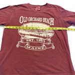 Burgundy long sleeve Old Orchard Beach Maine shirt Size Medium Photo 3