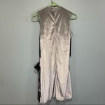 Flapper fringe dress! 1920s silver and black Halloween costume dress! Size M Photo 2