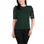Hilary Radley  Ladies' Sequin Sleeve Top Photo 2