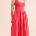 Free People  Dylan Midi Dress in Pink Size X-Small Photo 11
