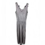 Garnet Hill  Maxi Dress M | Taupe Sequin Sleeveless Glamour Loungewear or Disco N Photo 1
