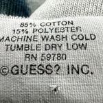 Guess Vintage Tie Dye Sweatshirt Logo Crew Neck Oversized White Blue OS Photo 2