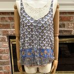 Anthropologie TINY by Bohemian Sleeveless Top with Embroidered Collar / M / EUC Photo 1