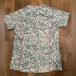 Lady Hagen  Women's Tropical Linear Palm Golf Polo Green White Pink Size XS Photo 3