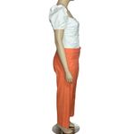 Anthropologie MAEVE x Colette Cropped Wide Leg Linen Pants, Orange, 34” Photo 8