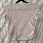 Waffle Knit Short Sleeve Tan Photo 0