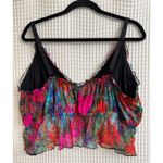 Parade Silky Mesh Flutter Longline Bralette Monet Floral 3XL Black Size undefined Photo 3