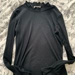 black turtleneck long sleeve flare sleeves small Photo 0