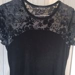 My Michelle  Dress Womens Black Witchy Goth Whimsigoth Maxi Velour Sheer Sz 13 14 Photo 1