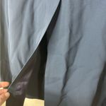 Tamostu New York Coat Women 12 Navy Blue Academia Long Length Clasp Close Photo 9