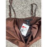 Forever 21 NWT crop top tank top bundle women’s S brown stain/blue ribbed Photo 3