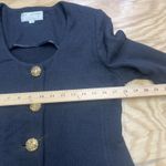 St. John Evening Marie Gray Santana Knit Flip Cuff Blazer Jacket Black Size 8 Photo 11