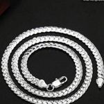 Elegant 925 sterling silver Necklace with gift box Photo 1