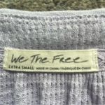 Free People We The Free Waffle Oversized Babydoll Long Sleeve Henley Top XS Photo 1