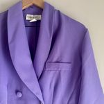 Vintage 80’s NWT Tower Hill Purple Triple Breasted Blazer Size 14 Photo 2