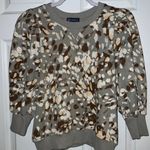 Democracy  Three Quarter Sleeve Animal Print Sweatshirt Size P Small Photo 1