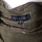 Sanctuary Olive Green Choker V-Neck Short Sleeve T-Shirt - Large Photo 2