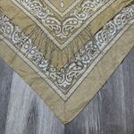 Western Glam Tan Bandana with Rhinestone Fringe Photo 1