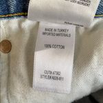 AGOLDE Blue Distressed Denim Shorts Button Fly Photo 6