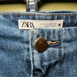 ZARA  Cropped Wide-Leg Jeans size 6 Photo 1