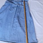 Alexandra Lee Vintage 80'Light Blue Denim Dress with Embroidered Front Size14 P Size 14P Photo 5