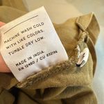 Pact Sleeveless One Pocket Midi T-Shirt Dress in Olive Green size Medium Photo 8