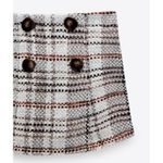 ZARA  Tweed Skort with Button Detail Photo 4