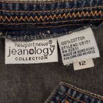 Denim Shirt Size 12 Vintage Jean Shirt Newport News Denim Top Photo 4