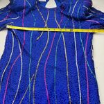 Neiman Marcus Precious Moments Sheath Dress Rainbow Beaded 80s‎ early 90s… Blue Size M Photo 6
