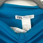 ZARA  bright blue Med ruched mini dress Photo 1