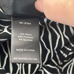 Ali Miles Blouse Women SZ Small Black White Cowl Neck Tunic Top Art To Wear Photo 2