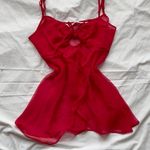 Victoria's Secret red slip dress Photo 3