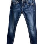 Miss Me Women's Low Rise Denim Jean's Size 26 (2) Med Wash Loose Saddle Stitch Photo 0
