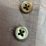 J.Crew Periwinkle Blue Button-Up Shirt with Gold Sequin Stripe Accents Size 6 S Photo 5