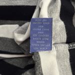 Vivienne Tam Cowl Neck Tank Woman's XL Striped Black White Gray Raw Hem Coastal Photo 8