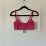 Free People  Sorento Demi Longline Bra in pink rose 34D nwt Photo 4