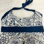 Patagonia  Womens Navy Blue and White Organic Cotton Halter Dress Size S Photo 3
