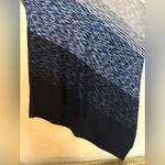 St. John  Womens Asymmetrical Neck‎ Short Sleeves Sweater Blue Shirt Size P Photo 3