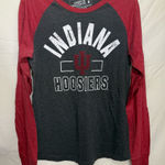 Campus Heritage Red and Black Indiana Hoosiers Long Sleeve Tee Size M Size M Photo 0